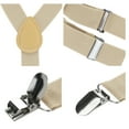 thumbnail image 4 of INSPIRE CHIC Metal Clamp Y Shaped Adjustable Suspender Clip Braces Beige One Size, 4 of 5