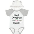thumbnail image 3 of Inktastic Great Grandmas Favorite Heart Great Grandchild Boys or Girls Baby Bodysuit, 3 of 5