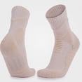 thumbnail image 3 of Babcutegg Mens Crew Athletic Socks Mid Calf Cotton Breathable Performance Outdoor Cycling Running Socks Khaki Size Free Size, 3 of 3