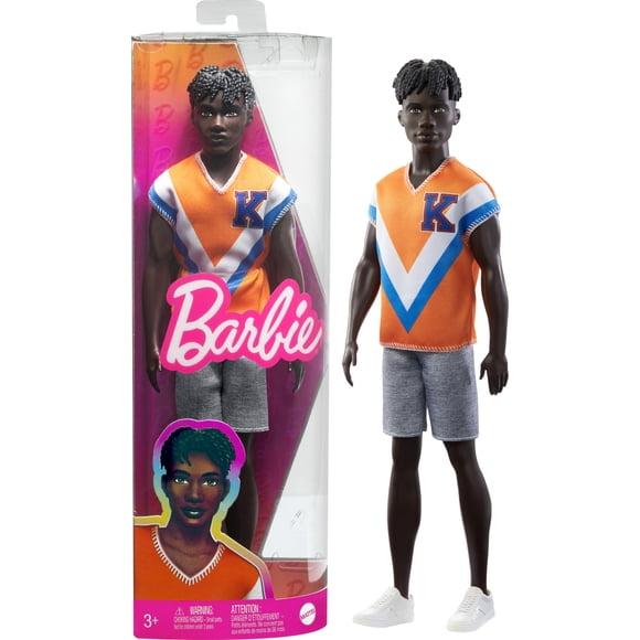 Muñeca de moda Barbie Fashionistas Ken con cabello negro retorcido