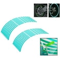 thumbnail image 4 of Reflective Wheel Stickers, Strips Edge Stickers, Waterproof 16-18inch Wear  Motorcycle Decoration Accessory, For Motorbike Scooter, 4 of 8