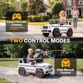 thumbnail image 4 of TOKTOO 12V Electric Car for Toddler, Mercedes-Benz G63 Licensed Kids Ride on Toys, Toddlers Ride on Car with Parental Remote Control & LED Lights & Music, Kids Car Power Ride on, White, 4 of 10