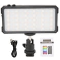 thumbnail image 2 of Portable Camera Light,Manbily MFL‑02 3000K-6500K RGB LED Fill Light Fill Lightwith Cold Shoes Ball Head Superior Craftsmanship, 2 of 9