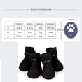 thumbnail image 2 of Zapatos para perros botas de silicona impermeables antideslizantes protectores de lluvia para perros animales pequeños (negro) brillar Electrónica, 2 of 5