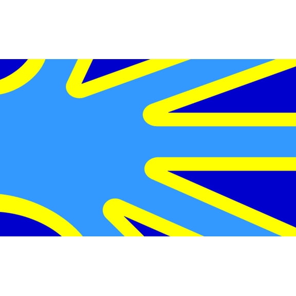 StickerTalk Deaf Flag Vinyl Sticker, 5 inches by 3 inches