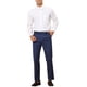 thumbnail image 2 of Pantalones de rayas INSPIRE CHIC para hombre, corte slim, pantalones formales de frente plano 30 Azul, 2 of 5