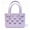 Purple, variant on Women's EVA Beach Tote Bag 11" Waterproof Small Sand-Resistant Carryall for Pool Vacation Storage Bin Pink