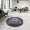 thumbnail image 4 of Ahgly Company Machine Washable Indoor Rectangle Transitional Plum Purple Area Rugs, 7' x 10', 4 of 7