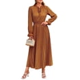 thumbnail image 1 of Vestido PRETTYGARDEN Boho Floral Manga Larga Cuello en V XL, 1 of 8