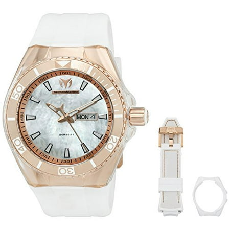 TechnoMarine Men's TM-115063 Cruise Monogram Analog Display Quartz White Watch