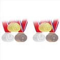 thumbnail image 1 of 60 Piezas Medallas de Premio Plata Bronce Medallas de 1º 2º 3º Premios para Concursos, 1 of 6