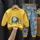 thumbnail image 4 of Conjunto de pijama para niños y niñas, camiseta de manga larga con estampado de dibujos animados, Tops con pantalones, ropa de dormir para otoño, novedad de 2023, 4 of 4