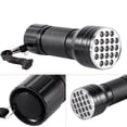 thumbnail image 4 of Uv Flashlights  Uv Blacklight  Ultraviolet Led Flashlight  UV 21 LED Flashlight Torch Light Lamp Aluminium Violet Backlight Detection, 4 of 8