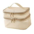 thumbnail image 1 of Travel Toiletry Bag Portable for Accessories Full Size Bottles Essential Oil Gold, 1 of 8