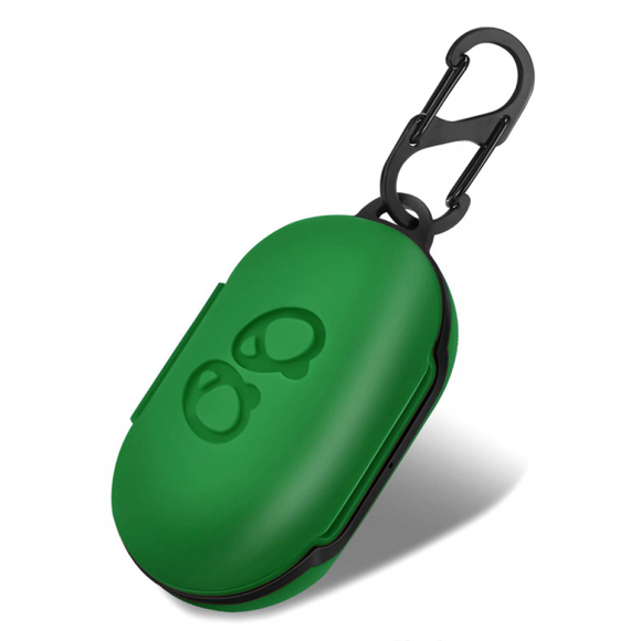 For Galaxy Buds Case, LiZHi Protective Silicone Cover for Galaxy Buds Plus Case with Carabiner Keychain, Samsung Galaxy Earbuds Accessory, Hot Pink (Green)