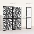 thumbnail image 3 of HOMCOM 4 Panel Room Divider, 5.6 FT Lightweight Privacy Screen, Black, 3 of 10