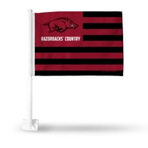 Arkansas-Razorback's Country 11x14 Window Mount 2-Sided Car Flag