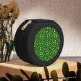 thumbnail image 6 of Yiaed Happy St. Patrick's day Print Travel Jewelry Case Bridesmaid Gift Boxes Jewelry Travel Organizer Small Round Jewelry Box Mini Storage-Black, 6 of 7