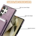 thumbnail image 2 of for Samsung Galaxy S23 Ultra Wallet Case with Shoulder Lanyard Strap, Crossbody Phone Case with Card Holder Slots for Women Girls, Luxury PU Leather Flip Stand Purse Cover Shockproof Case, Purple, 2 of 9