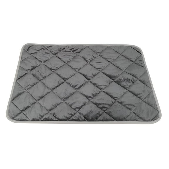 LAMIRO Chew Proof Dog Crate Pad Mat-More Durable and Indestructible Fabric Dog Bed for Chewers Tough On Their Bed-Durable Kennel Pad for Dogs Cages-Water Resistant and Washable Gray/L
