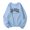 A01 Blue, variant on Long Sleeve Sweatshirt For Women Trendy Graphic Print O Neck Round Neck Fit Pullover Casual Workout Shirts Loose Blouse Winter Pullover Jumper Tops Wine XL
