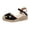 Black, variant on YLYL Women's Wedge Platform Sandals with Adjustable Ankle Strap Closed Toe Dressy Casual Summer Shoes