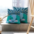 thumbnail image 6 of LALILO Throw Pillow Covers Kawaii Planet Earth Stars Cartoon Cushion Cover 18" x 18", 2 Pack, 6 of 6