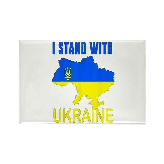 CafePress - Ukrainian Lover I Stand With Ukraine T Shi Magnets - Rectangle Magnet, 2"x3" Refrigerator Magnet