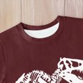 thumbnail image 4 of NOLDARES Infant Baby Boy Outfits 2 Pieces Crewneck Short Sleeve T-Shirt Tee Pattern Casual Pocket Shorts Toddler Clothes(Wine,6-7Y), 4 of 6
