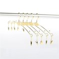 thumbnail image 4 of Metal Coat Hangers Sturdy Anti Slip for Closets Clothes Racks for Shirts Skirts(Gold), 4 of 4