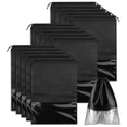 thumbnail image 1 of 15 bolsas de viaje para zapatos, bolsas de almacenamiento portátiles con cordón para zapatos, color negro Afortunado Sencillez, 1 of 1