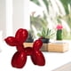 thumbnail image 2 of Escultura De Perro Con Forma De Globo De Estilo Nórdico, Decoración De Escritorio Con Forma De Animales De Resina (Rojo), 2 of 5