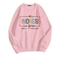 thumbnail image 2 of Kindness Sweatshirts for Men Women 2025 Long Sleeve Crewneck Kindness Graphic Sweatshirt Pullover Tops, 2 of 4
