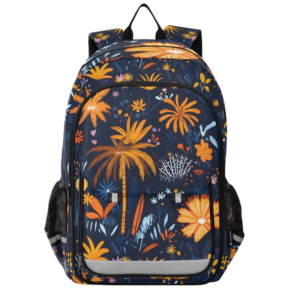 ALAZA Palm Tree Floral Laptop Backpack Purse Travel Bag Casual School Bookbag Rucksack for Women Men