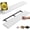C. White - Modern Minimalist Style, variant on Yunmu Furniture Black Floating Shelves 15.7in, Set of 3, Wall Mount Rustic Wood Shelf | Easy Install, Space Saving, Hidden Bracket, Wall Shelving for Lego Plant Dorm Laundry Display