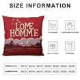 thumbnail image 5 of GOSMITH  Valentines Day Lumbar Pillow Cover Home Sweet Home Decorations Farmhouse Decorative Red Cushion Case for Sofa Couch Decor, 5 of 5