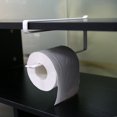 thumbnail image 1 of Paper Towel Holder Under Cabinet, Stainless Metal Kitchen Storage Organizer Towel Rack Hanging Design for Toilet, 1 of 7