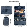 thumbnail image 6 of InnOrca Portable Travel Toiletry Bag Home Cosmetic Organizer Makeup Bag, Blue & Star, 6 of 6