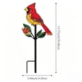 thumbnail image 2 of Red Cardinal Garden Stakes, Metal Outdoor Yard Decoration, Weatherproof Ground Insert for Garden and Backyard, Anti-Fade Decorative Garden Stakes with Red Cardinal for Front Walkway Patio C, 2 of 7