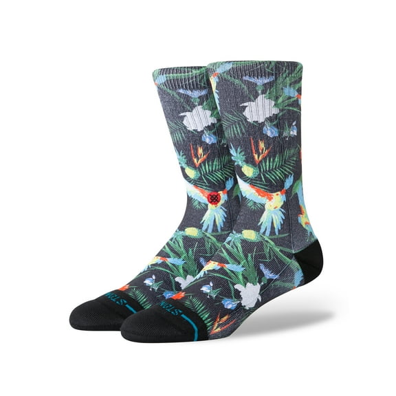 Stance Bird Cage Crew Socks Black in size US 9 - 13