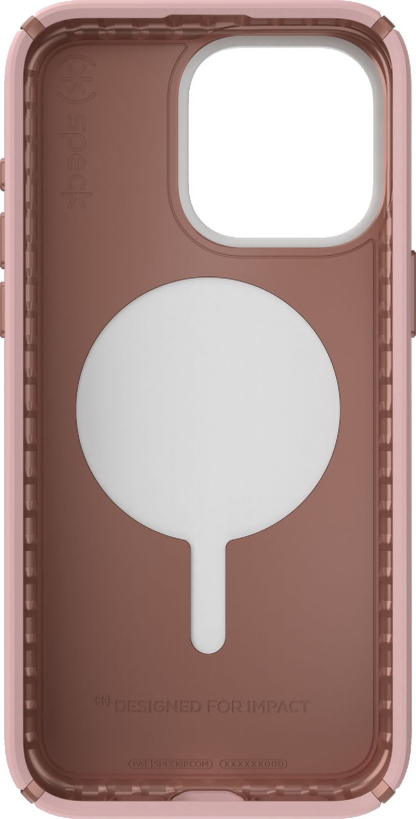 Speck iPhone 15 Pro Max Case-Presidio2 Pro-ClickLock-MagSafe-6.7 Inch Phone Case-Dahlia Pink/Rose Copper/White