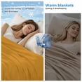 thumbnail image 2 of Pure Turmeric Cooling Blanket, Lightweight Breathable Summer Throw Blanket with Double Sided Cold Effect, Simple Solid Color Picnic Beach Blankets Bed Sheet for Hot Sleepers 40"x60", 2 of 8