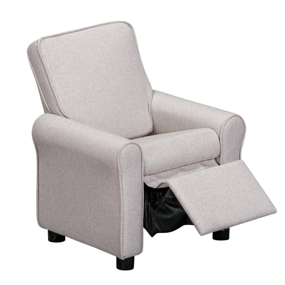 Olive & Opie Jordan Kids Recliner in Greige