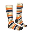 thumbnail image 3 of Easygdp Colorful Pastel Stripes Soccer Socks Sport Knee High Socks Calf Compression Athletic Socks for Men and Women, 3 of 9
