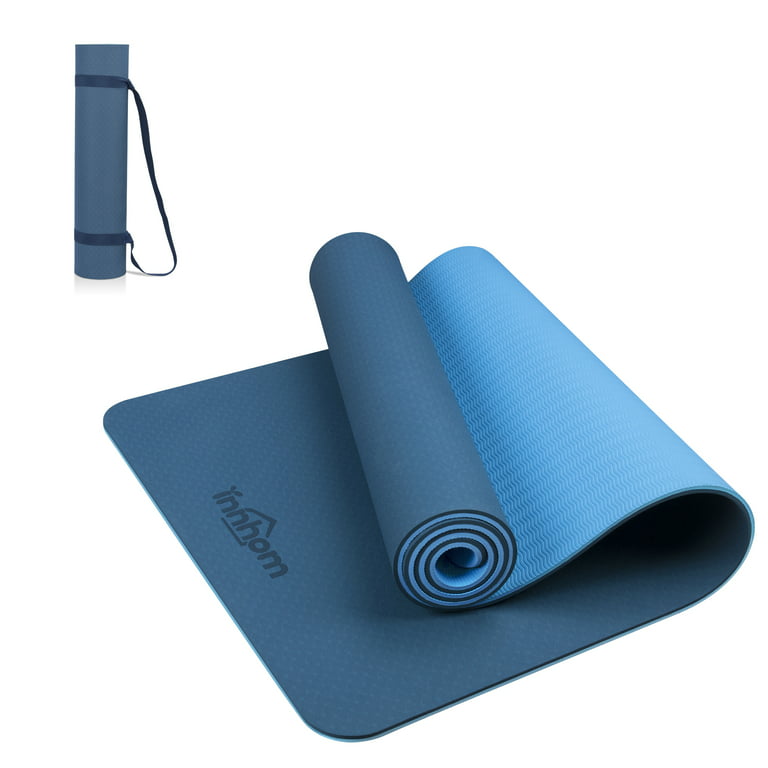 Yoga Mat Thick Non Slip Pilates Matt TPE Gym Exercise Workout