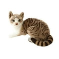 thumbnail image 4 of Juguete para gato, peluche, regalo de cumpleaños, adornos, figuras para el hogar, simulación de gatito. 40cm Gato Gris, 4 of 9