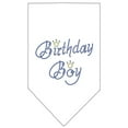 thumbnail image 2 of Birthday Boy Rhinestone Bandana White Small, 2 of 2