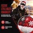 Novryn Red Santa Beard Tongue Out Ski Mask, 15 x 11 Inch Funny ...