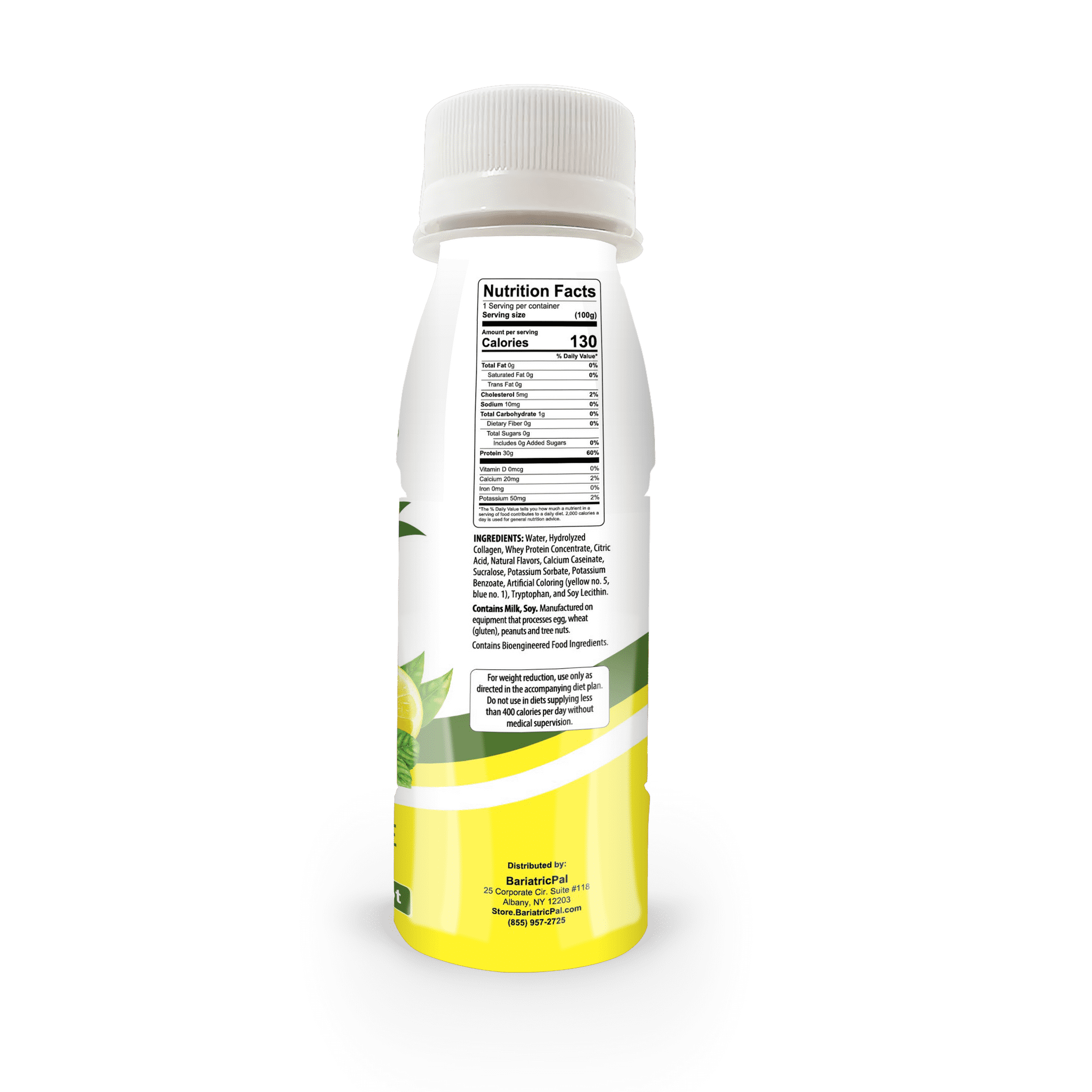 BariatricPal 30g Whey Protein & Collagen Power Pro Shots - Lemon Lime (12-Pack)