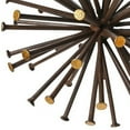 thumbnail image 2 of Benjara BM231365 5.5 x 5.5 x 5.5 in. Round Sea Urchin Design Metal Sculpture, Dark Brown & Gold - Small, 2 of 2